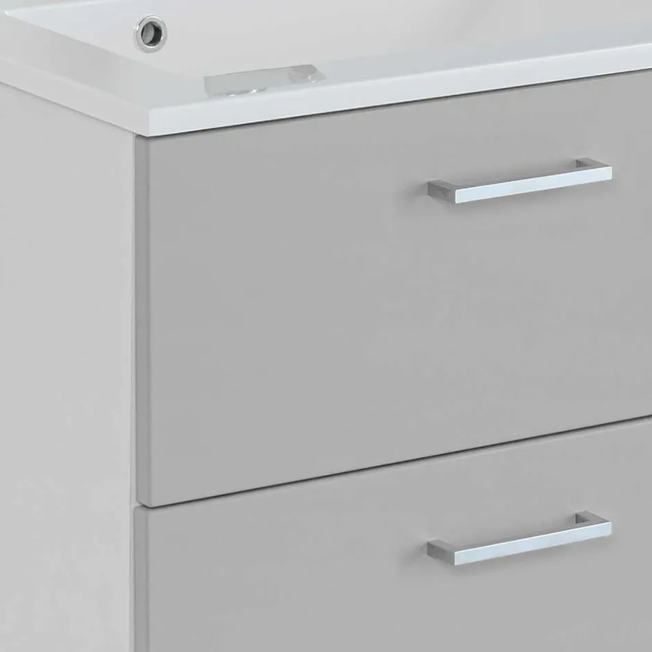 Wohnen 60x54x48 Waschkommode in hellem Grau - Girios