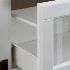 180x84x40 Weißes Sideboard - Landhaus modern - Akbelev^Wohnen New