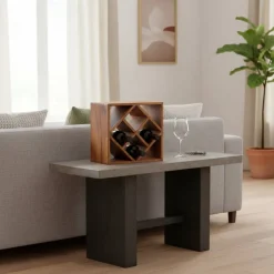 40x40x25 Weinregal aus Massivholz - Sharmota^Wohnen Online