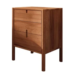 Wohnen 60x69x36 Wildbuche Nachtkommode geölt - Indrya