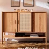 142x101x46 Wildbuche Sideboard mit drei Schiebetüren - Indrya^Wohnen Outlet