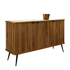 144x87x46 Wildeiche Anrichte mit Metallbeinen - Casarius^Wohnen New