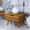 Wohnen 47x33x30 Wildeiche Nachtkommode geölt - Eavy