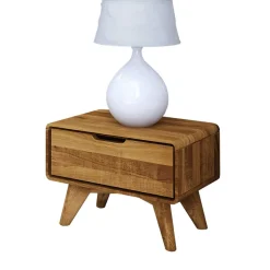 Wohnen 47x33x30 Wildeiche Nachtkommode geölt - Eavy