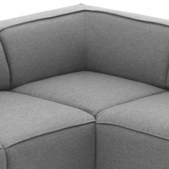 324x70x195 Wohnlandschaft in Hellgrau - Brianco^Wohnen Discount