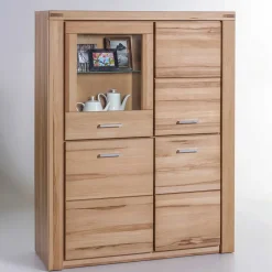 108x140x40 Wohnraum Highboard in Kernbuche - Uhelia^Wohnen Best
