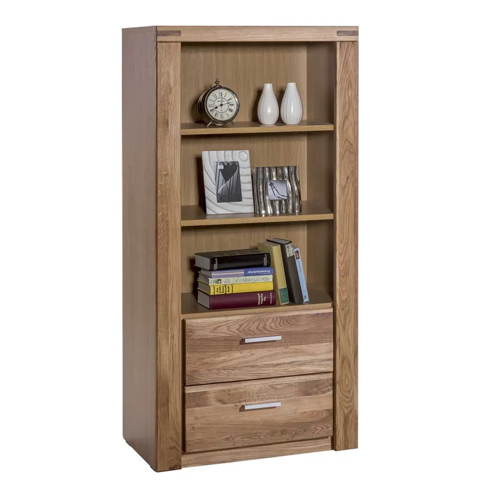 68x140x40 Wohnraum Regal aus Wildeiche - Maila^Wohnen Best