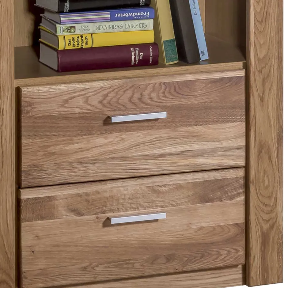 68x140x40 Wohnraum Regal aus Wildeiche - Maila^Wohnen Best