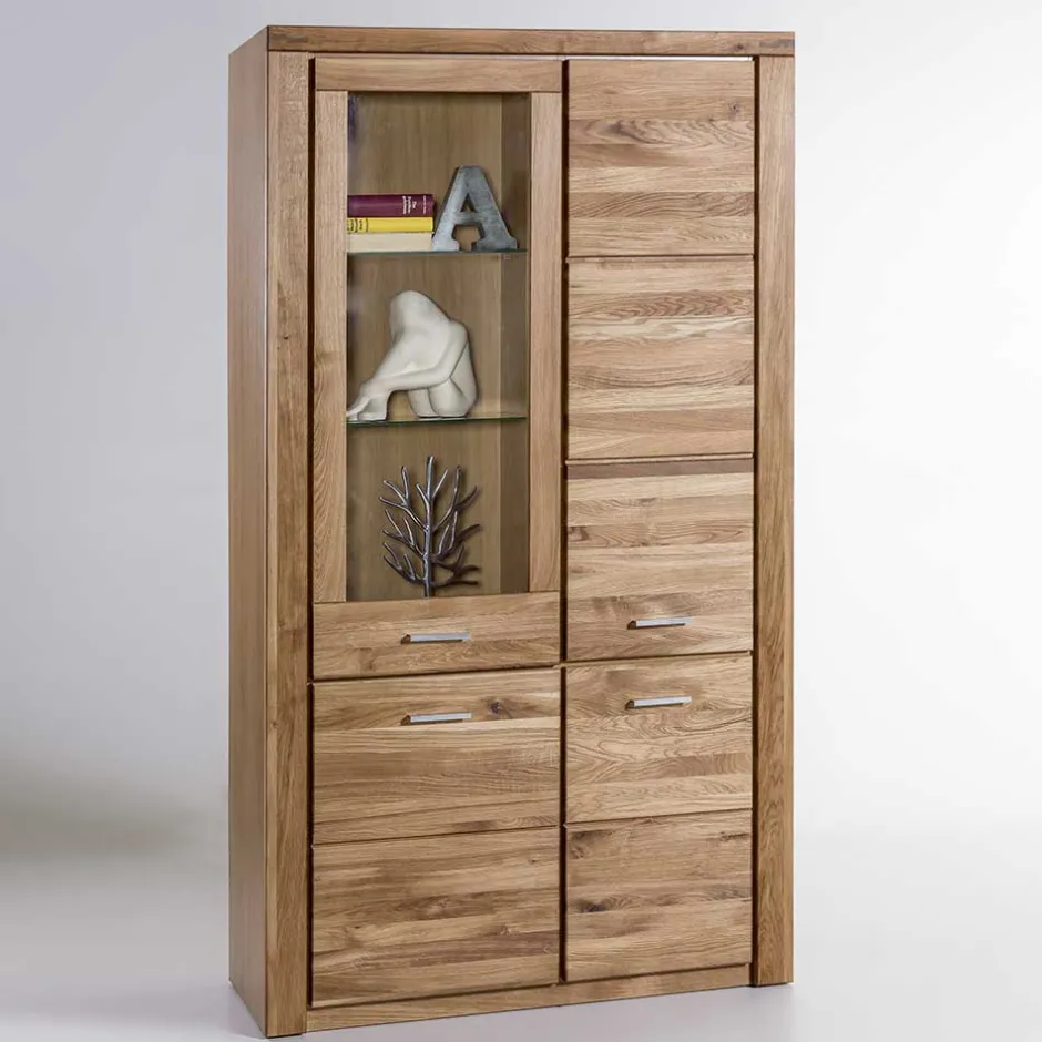 Wohnen 108x200x40 Wohnraum Schrank aus Wildeiche - Maila