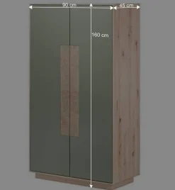 160x90x45 Wohnraum Schrank zweifarbig - Ajevos^Wohnen Outlet