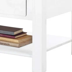 Wohnen 110x45x60 Wohnziimmer Tisch mit zwei Schubladen - Syntia