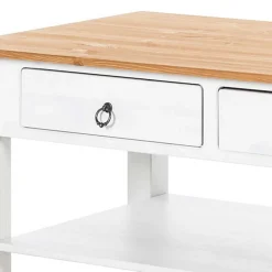 Wohnen 110x45x60 Wohnziimmer Tisch mit zwei Schubladen - Syntia