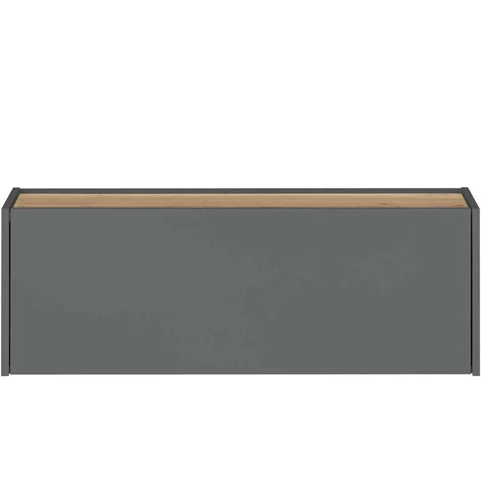 Wohnen 100x35x30 Wohnzimmer Hängeschrank mit Klappe - Ahilav