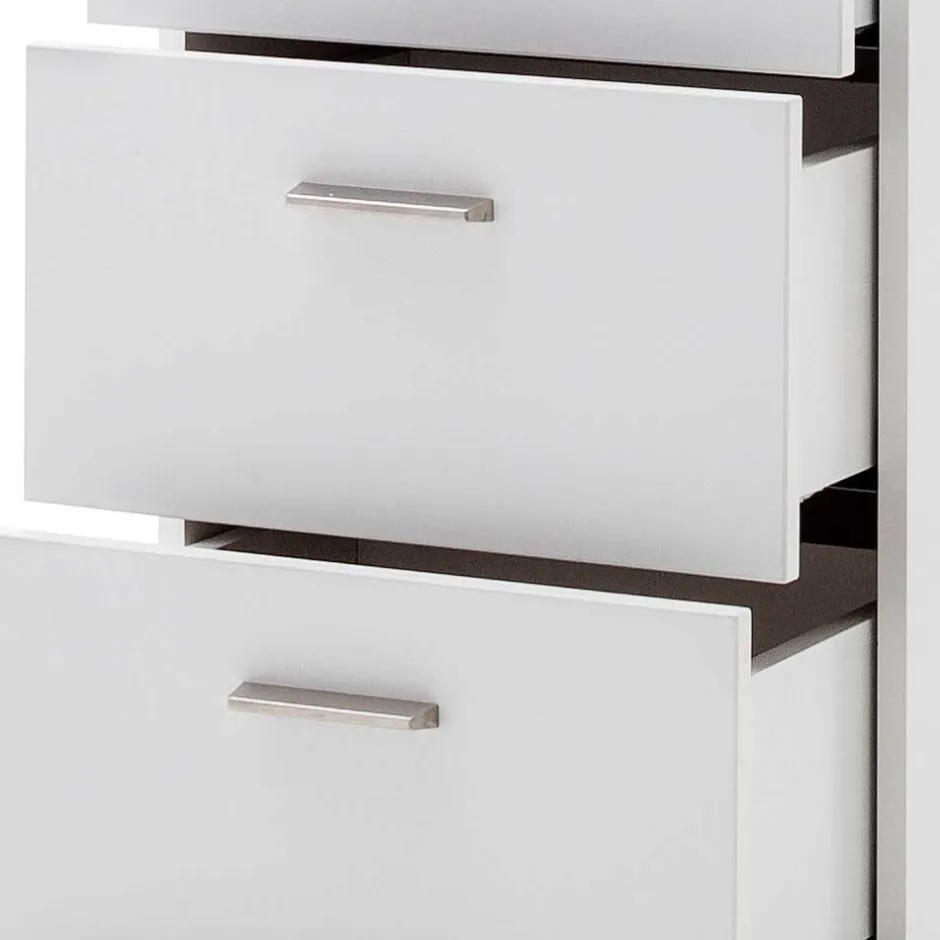 42x98x44 Wohnzimmer Hochkommode mit LED - Nusenia^Wohnen Outlet