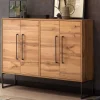 Wohnen 112x94x33 Wohnzimmer Kommode mit vier Türen - Swurta