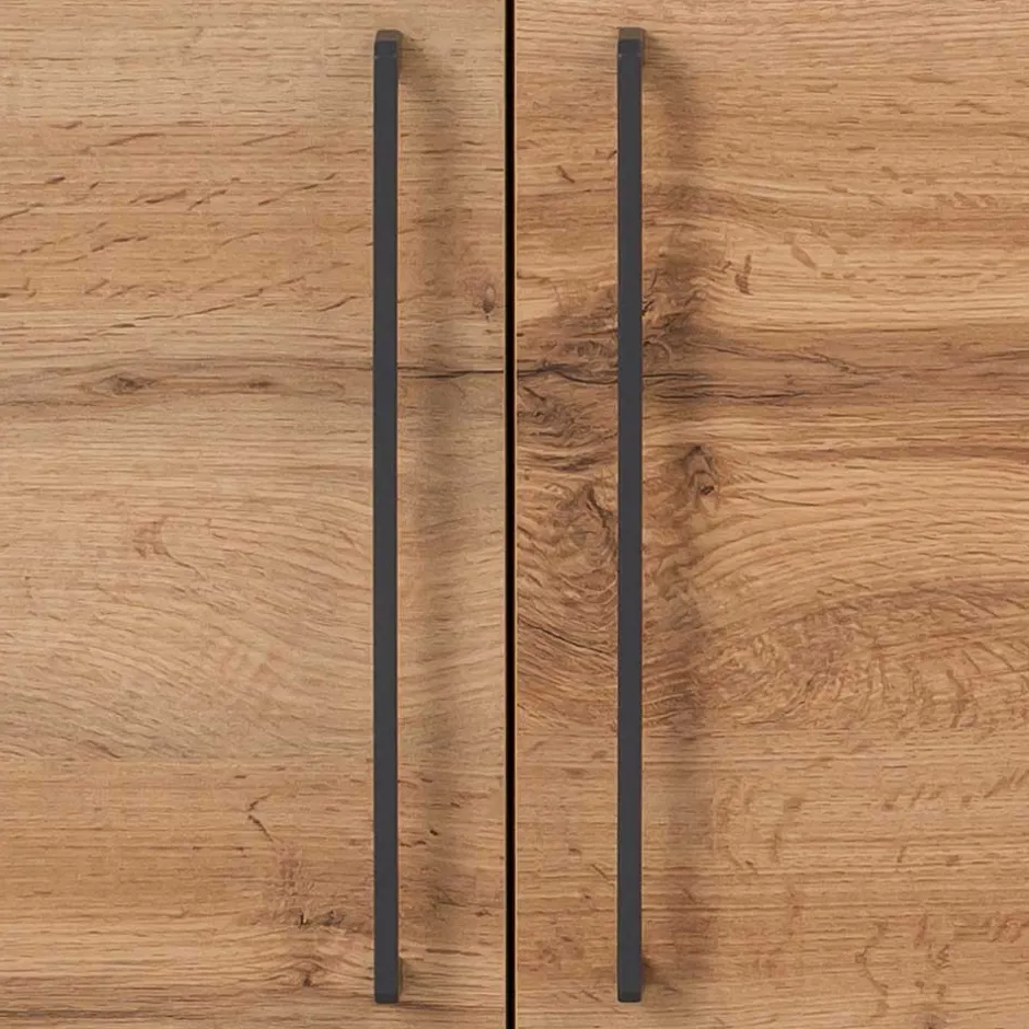 Wohnen 112x94x33 Wohnzimmer Kommode mit vier Türen - Swurta