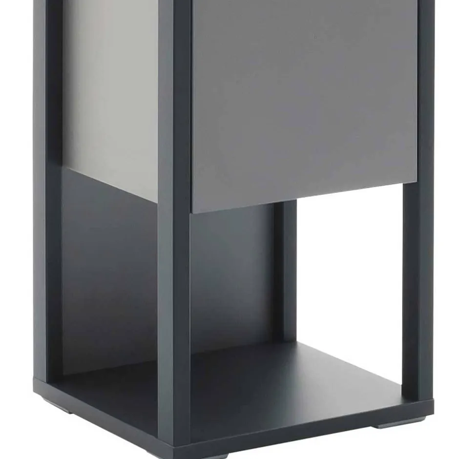 40x178x37 Wohnzimmer Schrank in Grau & Anthrazit - Ridona I^Wohnen Online