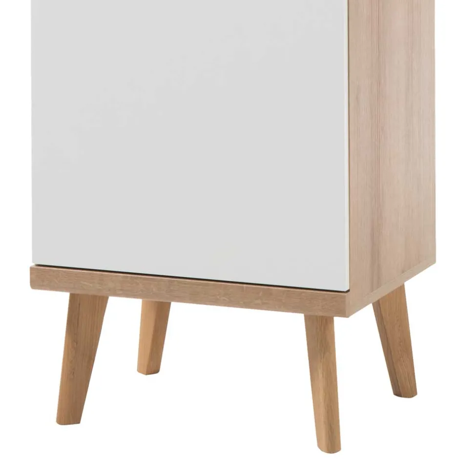 50x197x40 Wohnzimmer Schrank mit Glas - Cablos I^Wohnen