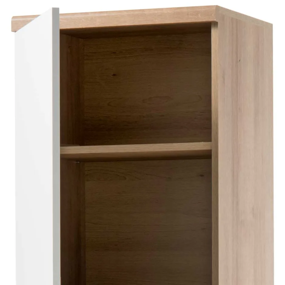 50x197x40 Wohnzimmer Schrank mit Glas - Cablos I^Wohnen