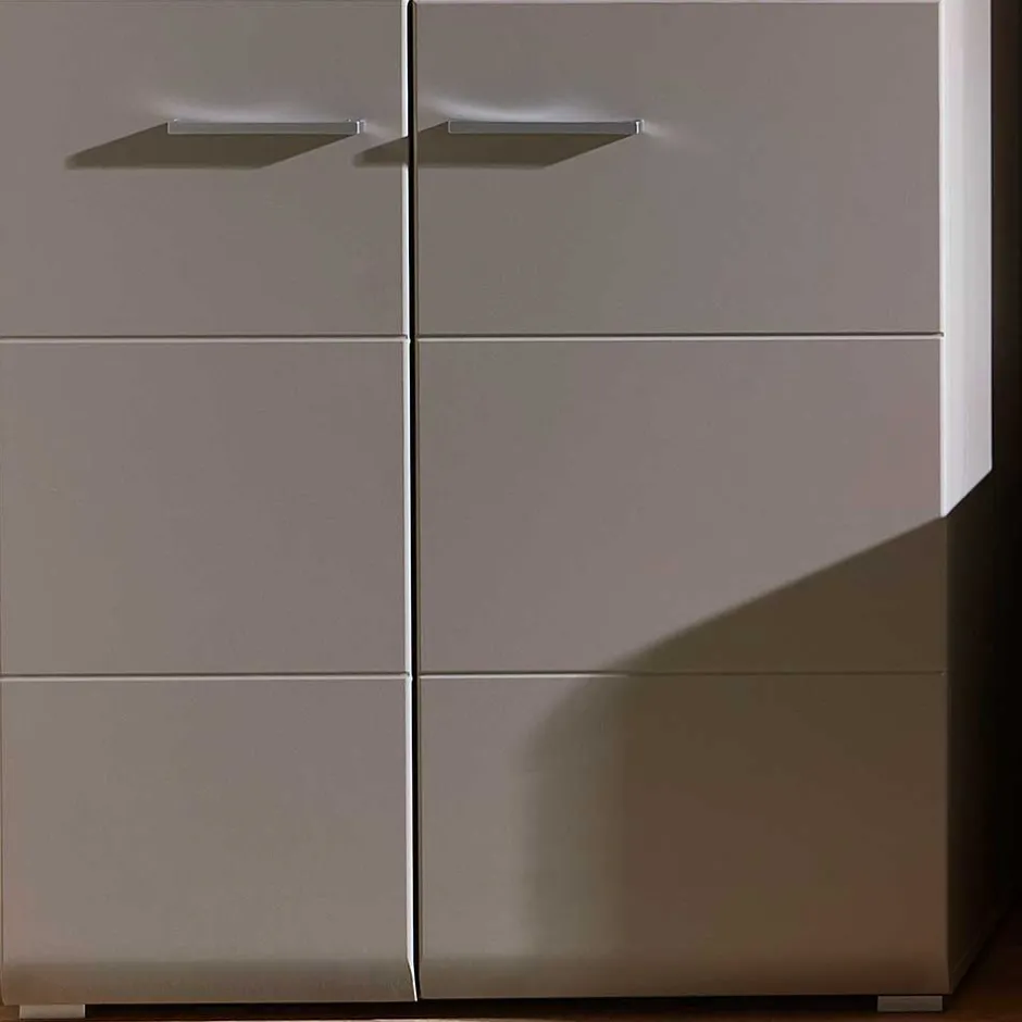 Wohnen 80x139x37 Wohnzimmer Schrank mit Glas Einsatz - Fraguca