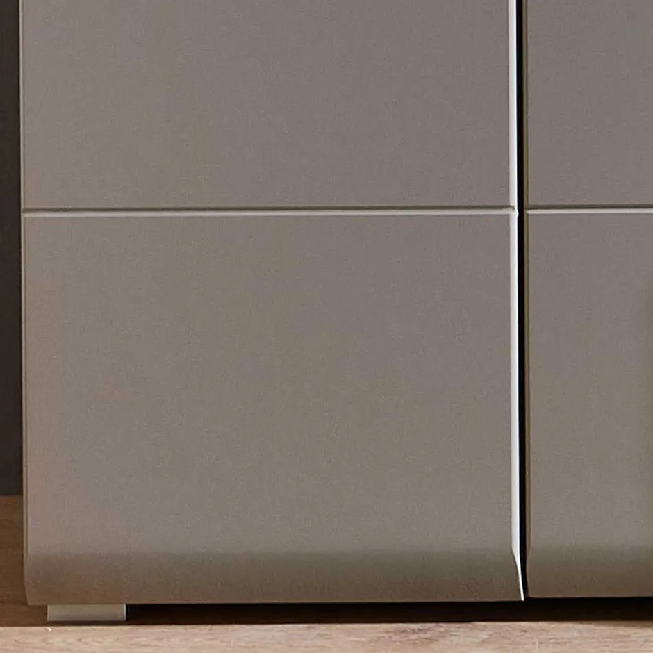 Wohnen 80x139x37 Wohnzimmer Schrank mit Glas Einsatz - Fraguca