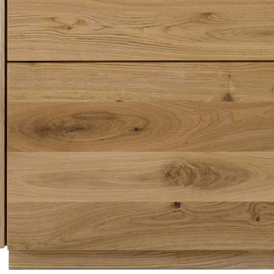 63x208x44 Wohnzimmer Vitrine aus Wildeiche massiv - Obinson^Wohnen