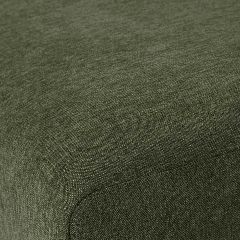 100x44x100 Wohnzimmerhocker in Dunkelgrün - Arraggo^Wohnen Sale