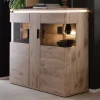 150x124x38 Wohnzimmerschrank mit Glas modern - Bekunion^Wohnen New