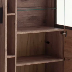 150x124x38 Wohnzimmerschrank mit Glas modern - Bekunion^Wohnen New