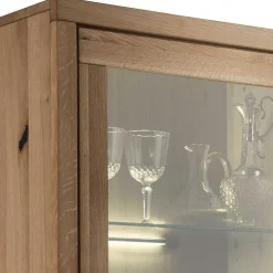65x148x40 Wohnzimmerschrank mit Glastür - Embleys^Wohnen Clearance