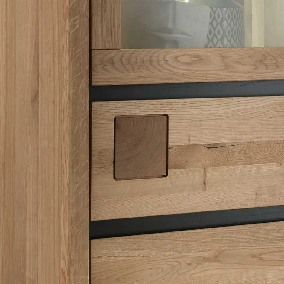 65x148x40 Wohnzimmerschrank mit Glastür - Embleys^Wohnen Clearance