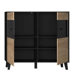 Wohnen 126x118x40 Wohnzimmerschrank mit Glaseinsatz - Paniera