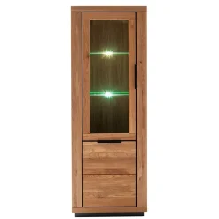 72x200x40 Wohnzimmervitrine teilmassiv - Vlacoma^Wohnen Outlet