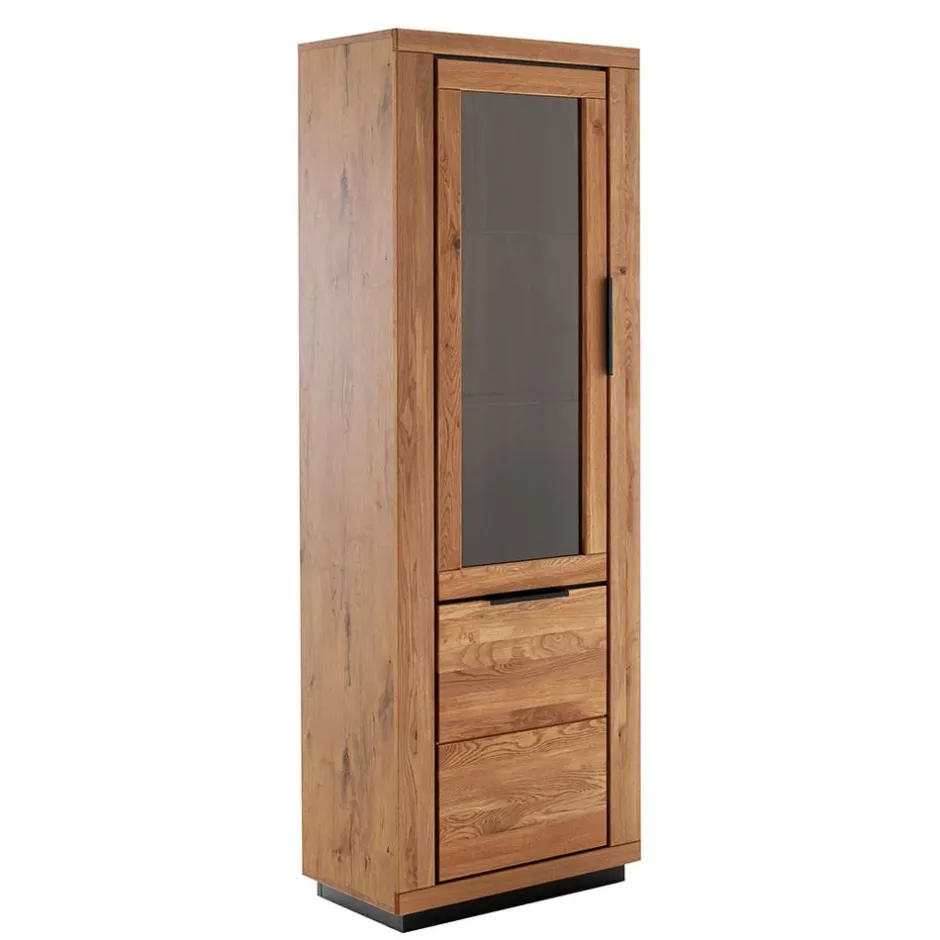 72x200x40 Wohnzimmervitrine teilmassiv - Vlacoma^Wohnen Outlet