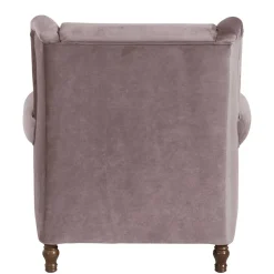 Wohnen XXL Ohrenbackensessel in Rosa Samtvelours - Scolari