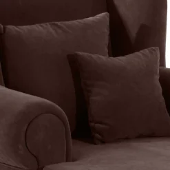 XXL Polstersessel in Braun Velours - Snoud^Wohnen New