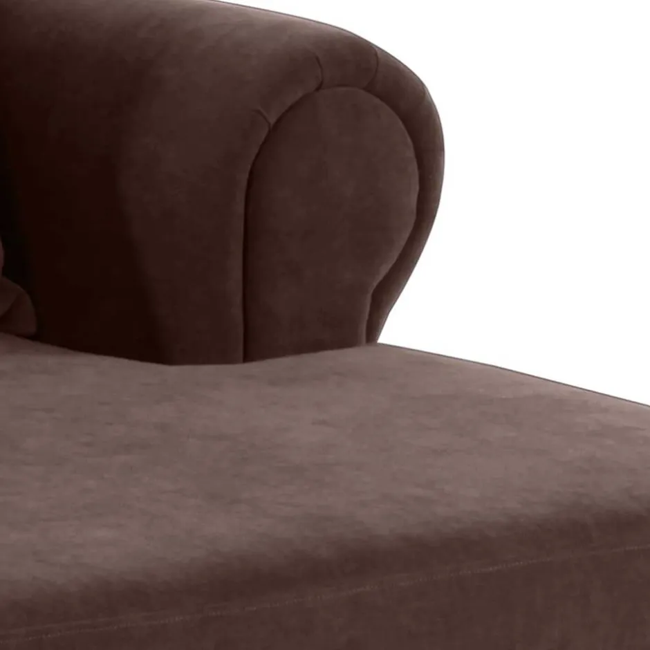 XXL Polstersessel in Braun Velours - Snoud^Wohnen New