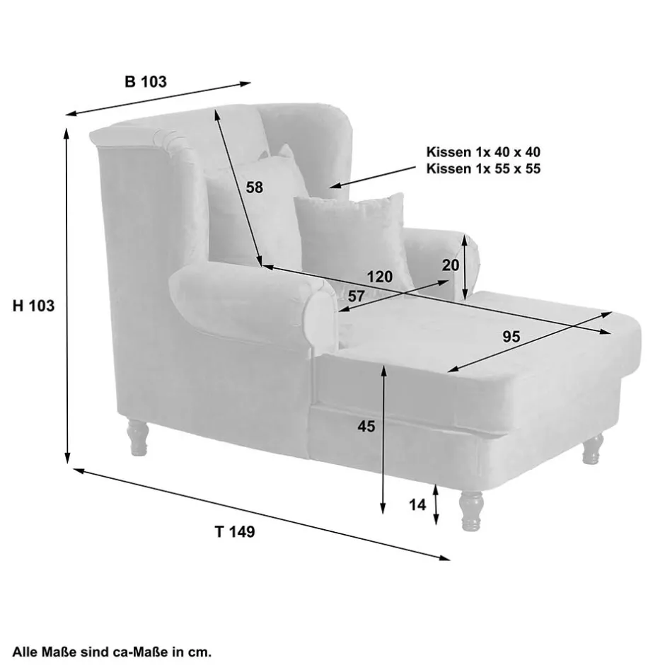 XXL Polstersessel in Braun Velours - Snoud^Wohnen New