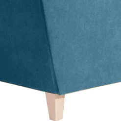 Wohnen XXL Sessel in Petrol Blau & Buche Natur - Mexica