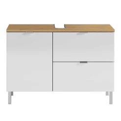 Wohnen 80xx56x34 Waschtischunterbau in Weiß Hochglanz - Narilos