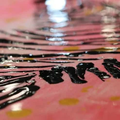 Zebra Wandbild in Rot Schwarz - Huvina^Wohnen Best