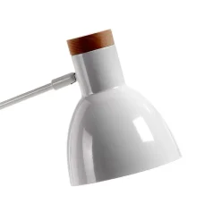 Wohnen Zeitlose Tischleuchte in Weiß & Buche - Laola