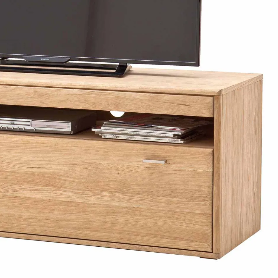 Zeitloses TV Element in Eiche Bianco - Vernella^Wohnen Discount