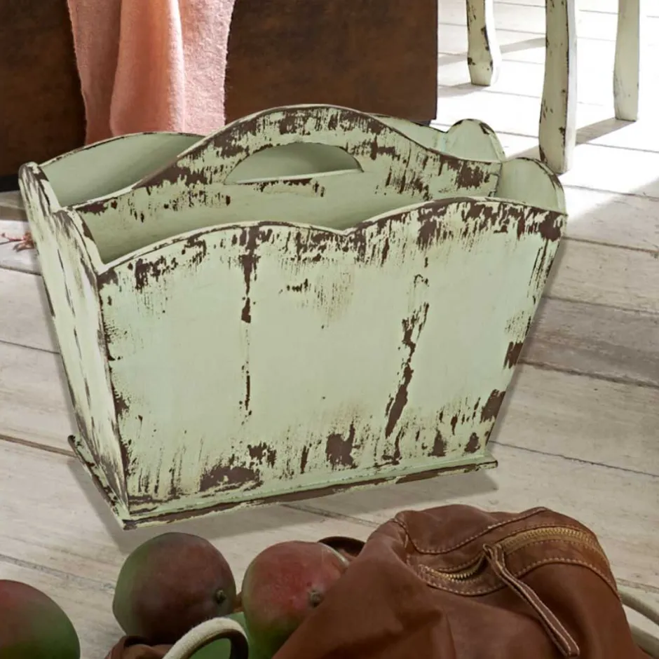 Wohnen Zeitschriftenständer Keopado im Shabby Chic Look