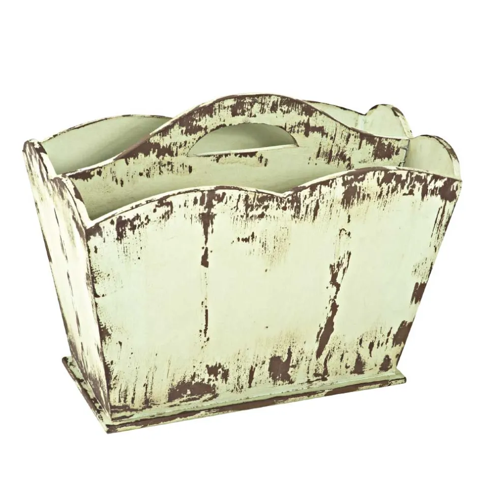 Wohnen Zeitschriftenständer Keopado im Shabby Chic Look