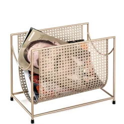 Wohnen Zeitungsständer aus Stahl in Gold - Cinema