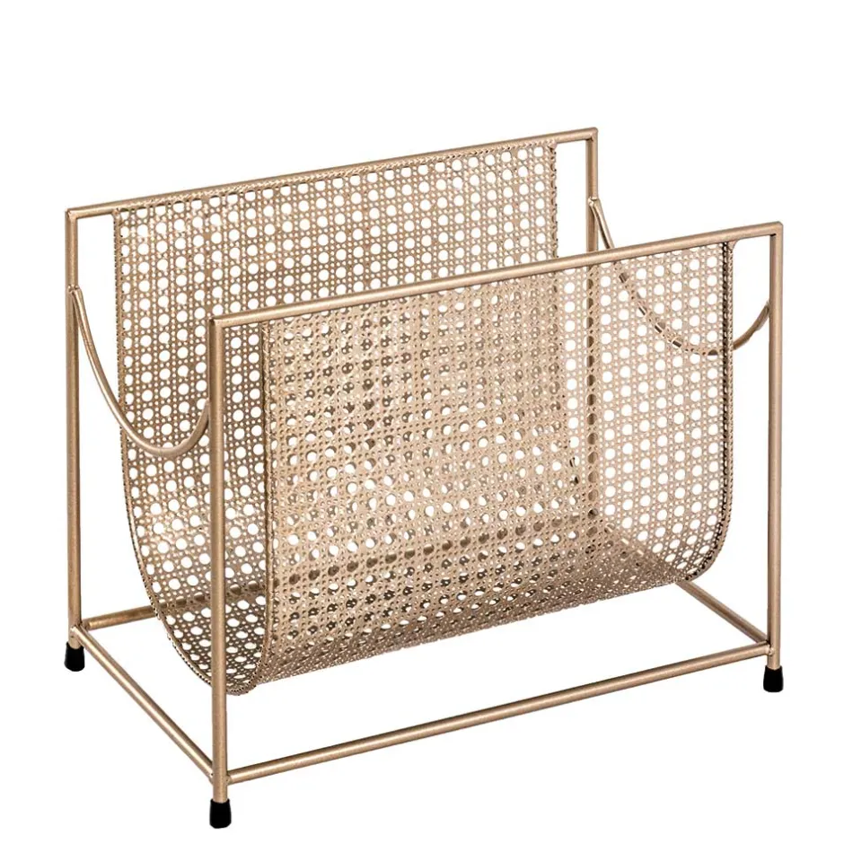 Wohnen Zeitungsständer aus Stahl in Gold - Cinema