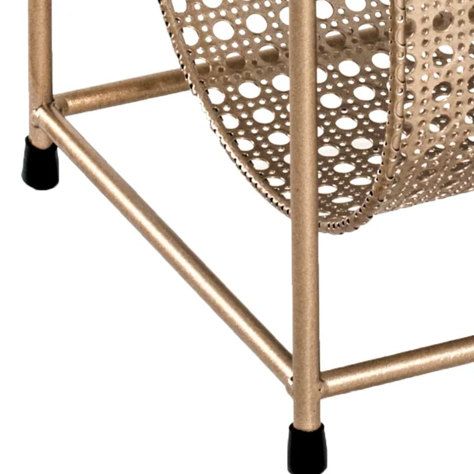 Wohnen Zeitungsständer aus Stahl in Gold - Cinema