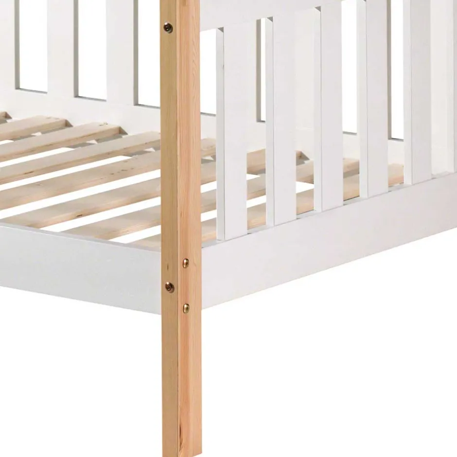 Zeltbett Kojenbett in Weiß & Kiefer - Mileno^Wohnen Hot