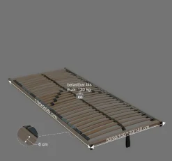 Wohnen 7-Zonen-Federholzrahmen mit 28 Leisten - Euskal